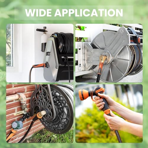 100ft x 5/8" Heavy Duty Flexible Hybrid Hose with Swivel Handle X6355