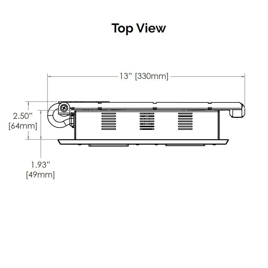 In-Drawer Outlet with 20 Amp AC Outlets USB-C USB-A Ports White C1394