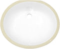 White Oval Undermount Sink W3559