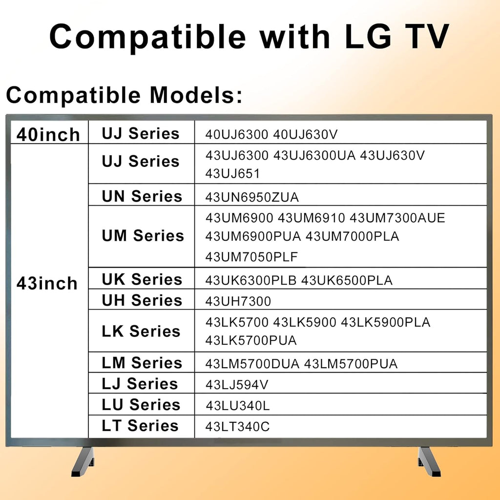 Replacement Legs for 40 43 Inch TV P2842