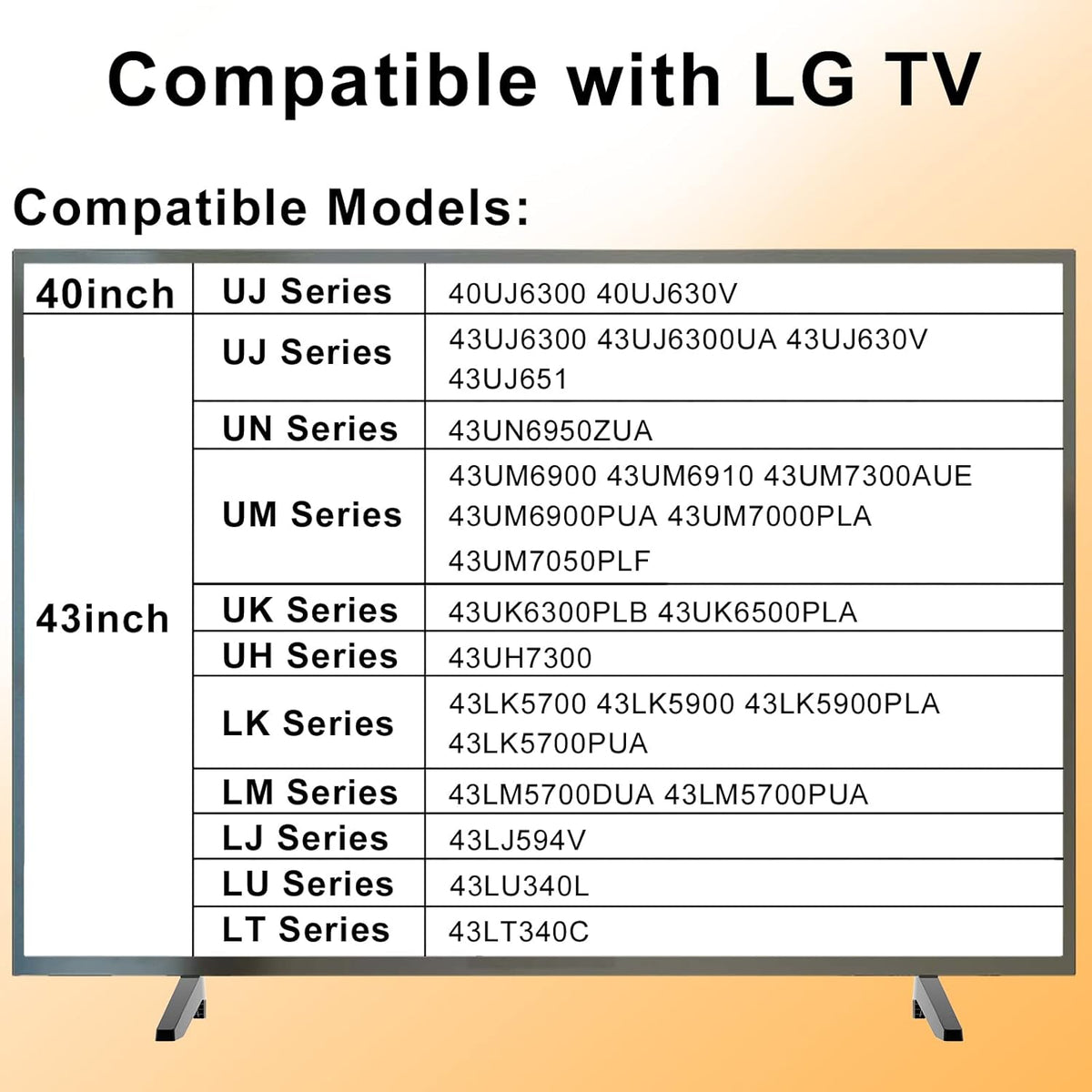 Replacement Legs for 40 43 Inch TV P2842