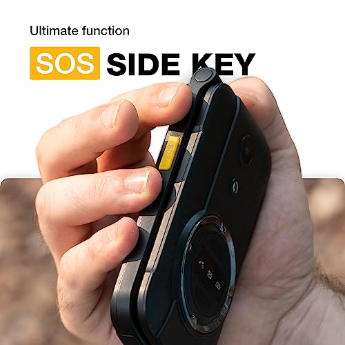 Rugged Flip Phone, 4G LTE Basic Cell Phone, Waterproof, Drop-Proof, Dual SIM Cards B93790