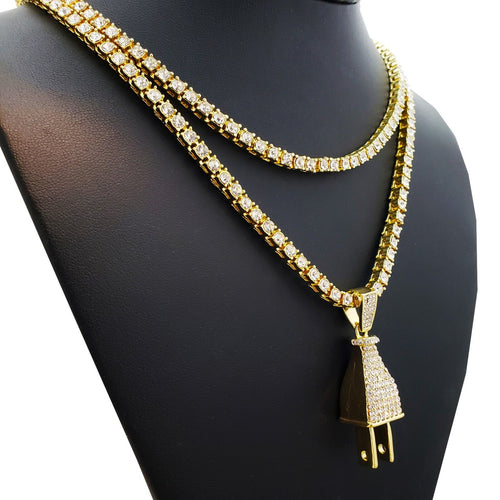 1 Row CZ Tennis 18" 24" Chain Necklace E84616
