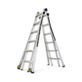 26 ft. Aluminum Multi-Position Ladder with Wheels, 375 lb. Load Capacity Type IAA L1259