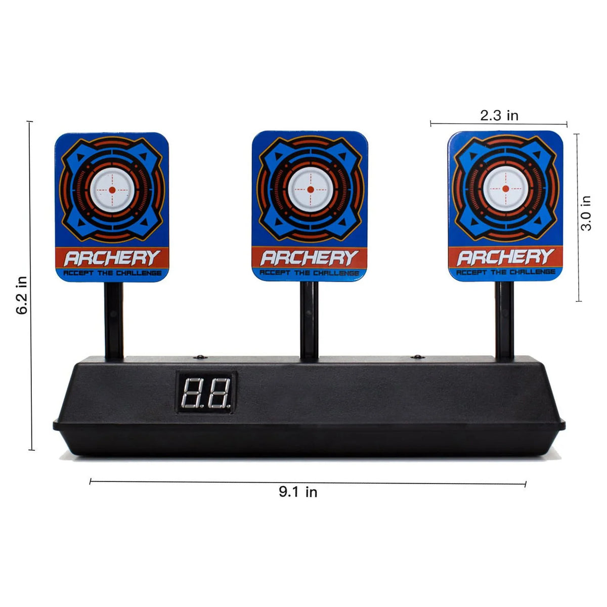 43pc Electronic Digital Target with 40 Soft Darts 2 Wristbands H708