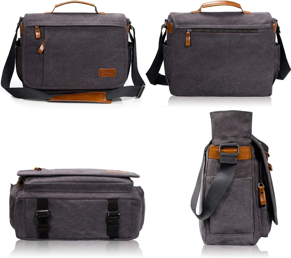 Camera Messenger Bag for DSLR Cameras Laptop 15.6inch Shoulder Bag with Camera Insert Sleeve F98074