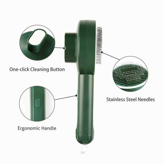 Self-Cleaning Cat Slicker Brush Y393