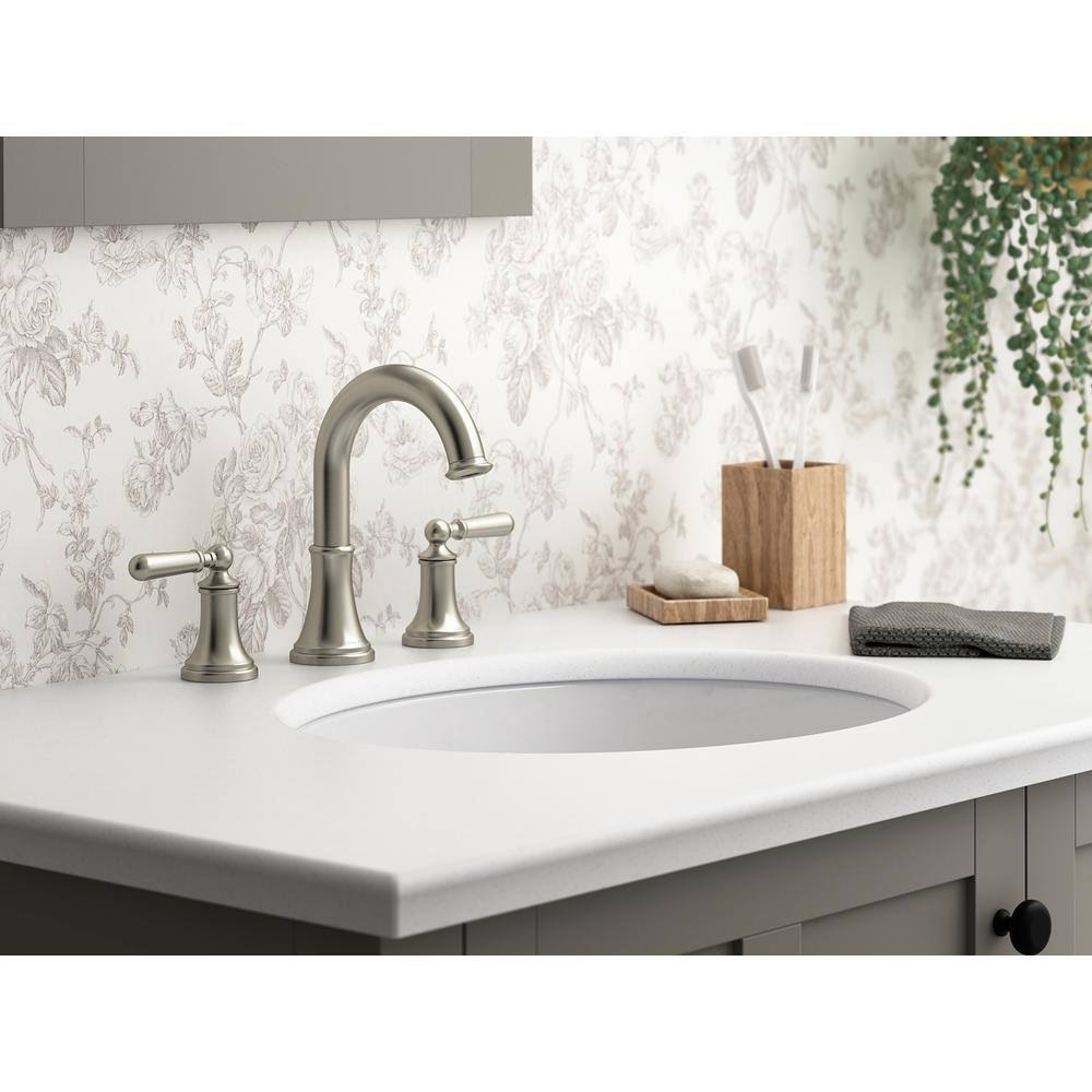 8 in. Widespread 2-Handle Bathroom Faucet in Vibrant Brushed Nickel H477614