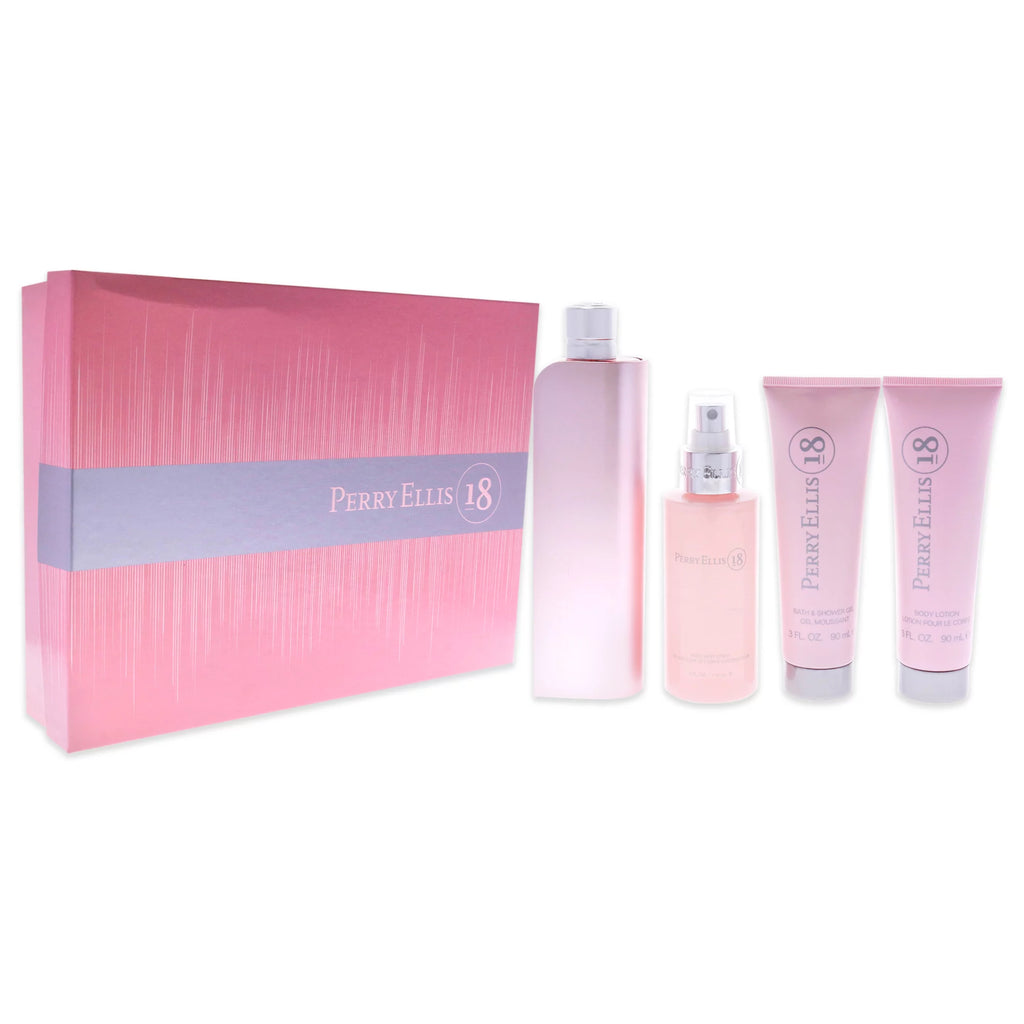 4 Pc Gift Set 3.4oz EDP Spray, 3oz Body Lotion, 4oz Body Mist, 3oz Bath and Shower Gel U522