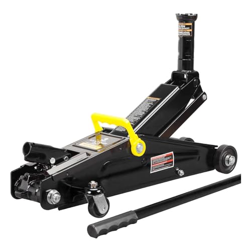2 Ton Hydraulic Floor Jack Combo with 2 Jack Stands, Black O768145
