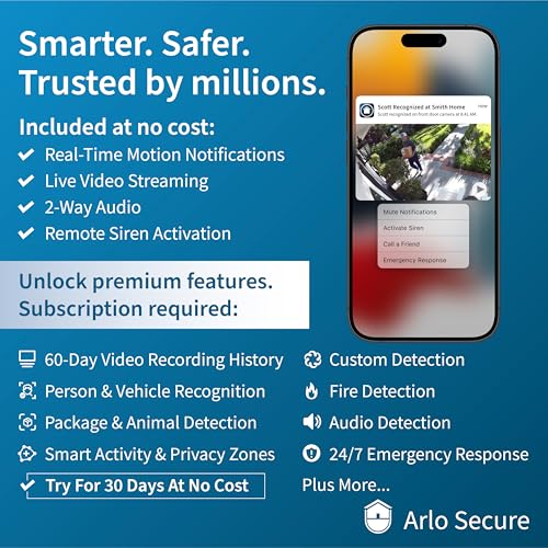 White Wireless Video Doorbell with Night Vision O992