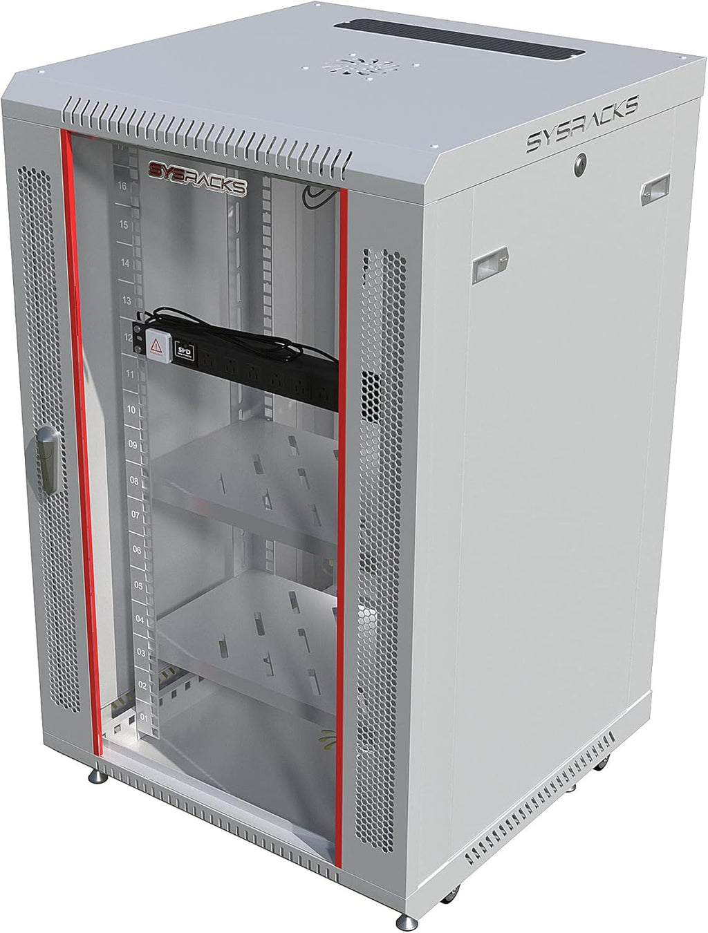 18U Wall Mount Server Rack Cabinet Enclosure 24 Inch Depth X2931