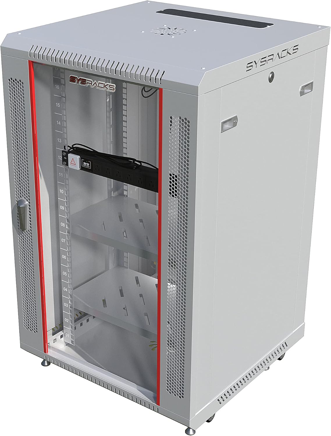18U Wall Mount Server Rack Cabinet Enclosure 24 Inch Depth X2931
