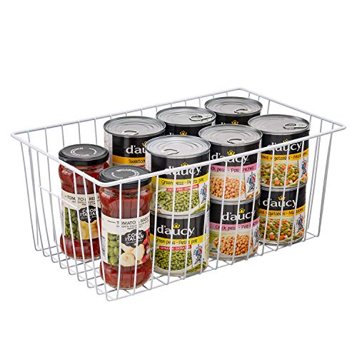 16 Inch Wire Storage Organizer Baskets with Built-in Handles R586