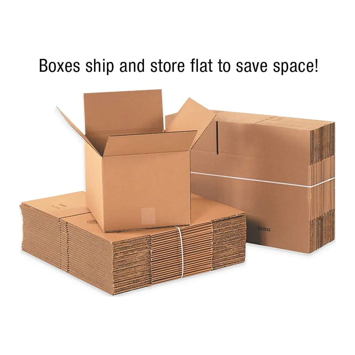 Tall Corrugated Boxes 5" x 5" x 50" Kraft 25/Bundle D943630