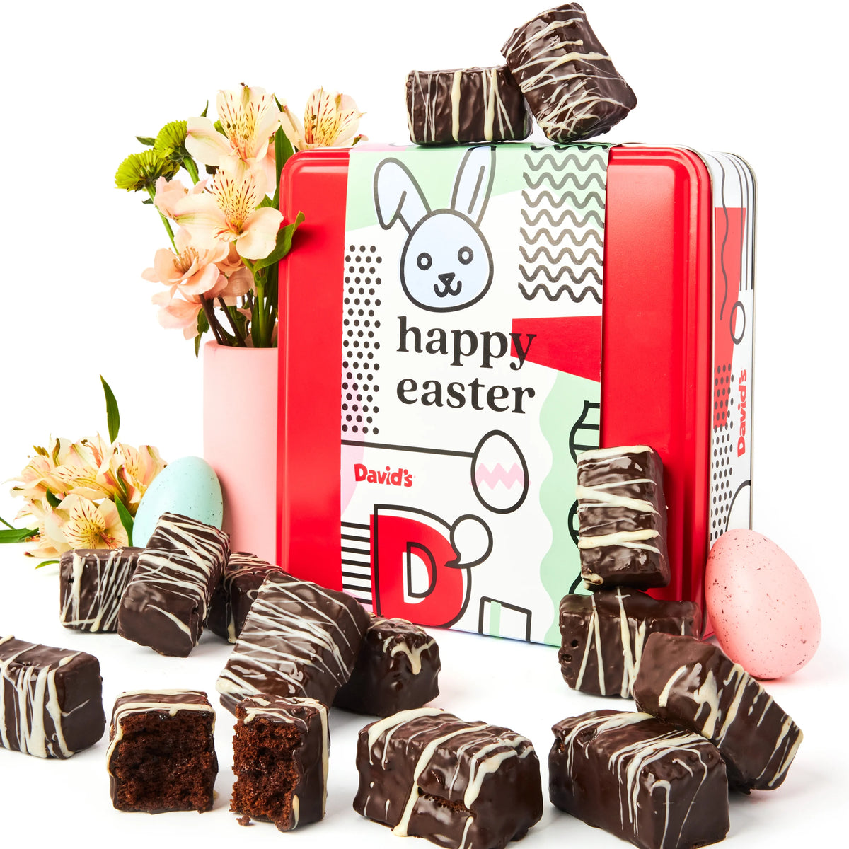 Dark Chocolate Glazed Mini Brownie Bites 16 Pcs M32204