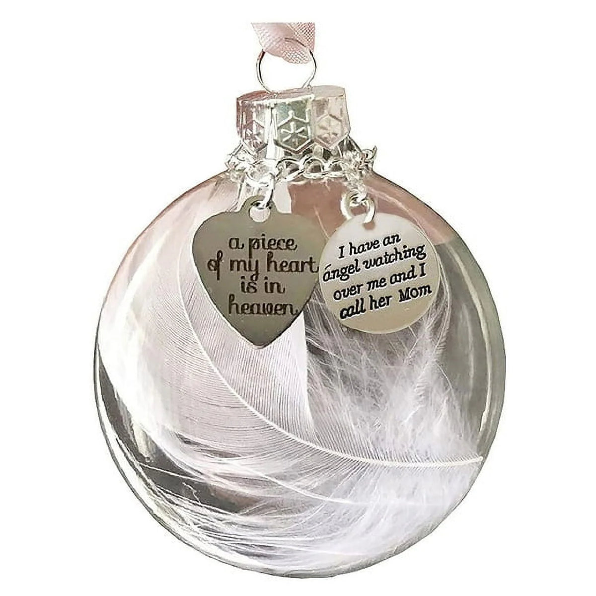 Christmas Ornament Ball Memorial Ribbon Tree Decorations J3149