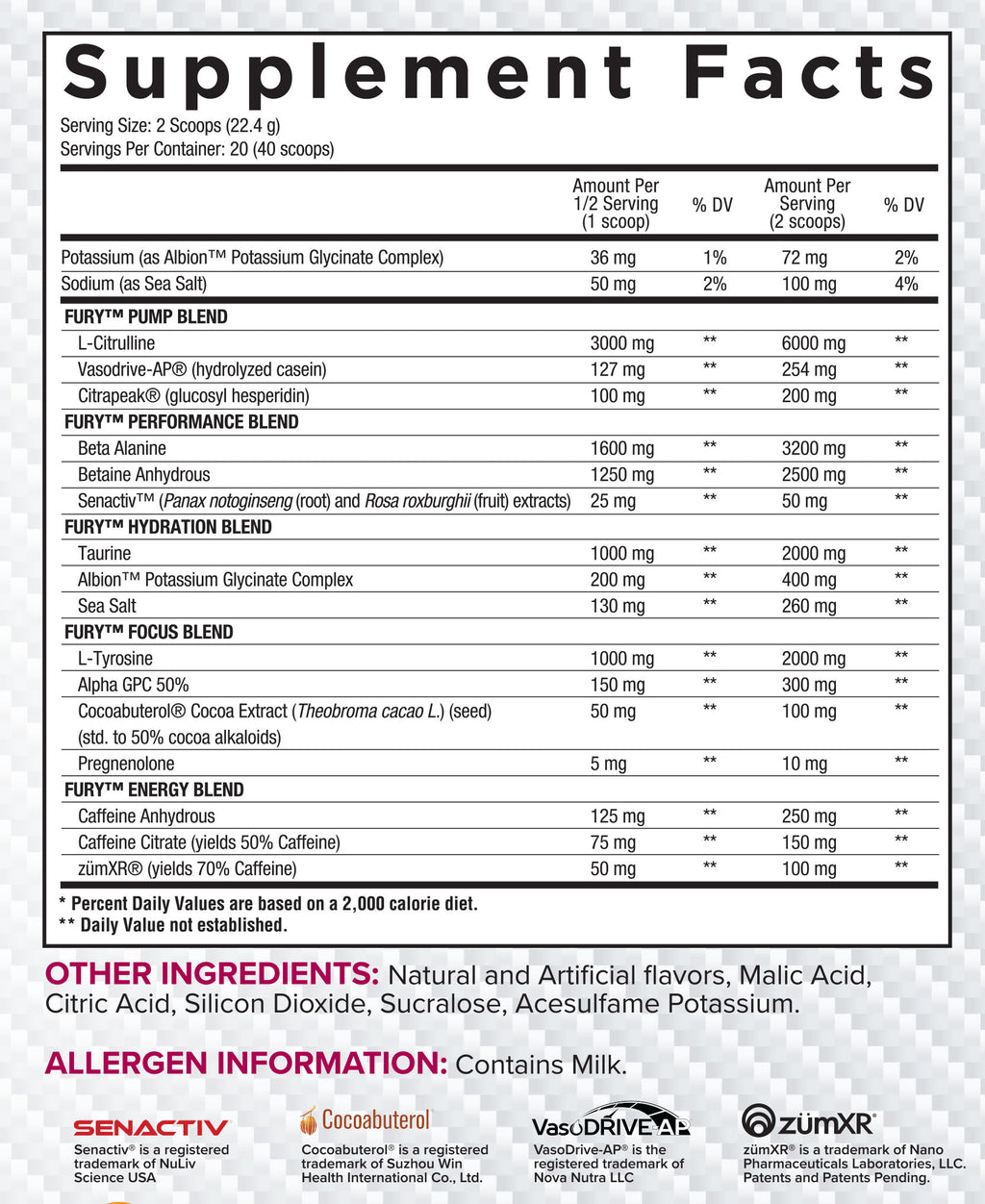 Pre-Workout (20 Servings / 15.8 Oz.) B59360
