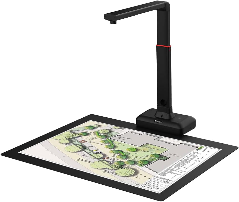 Large Format Overhead Document Scanner with Auto-Flatten & Fingerprint Removal Technologies B3047