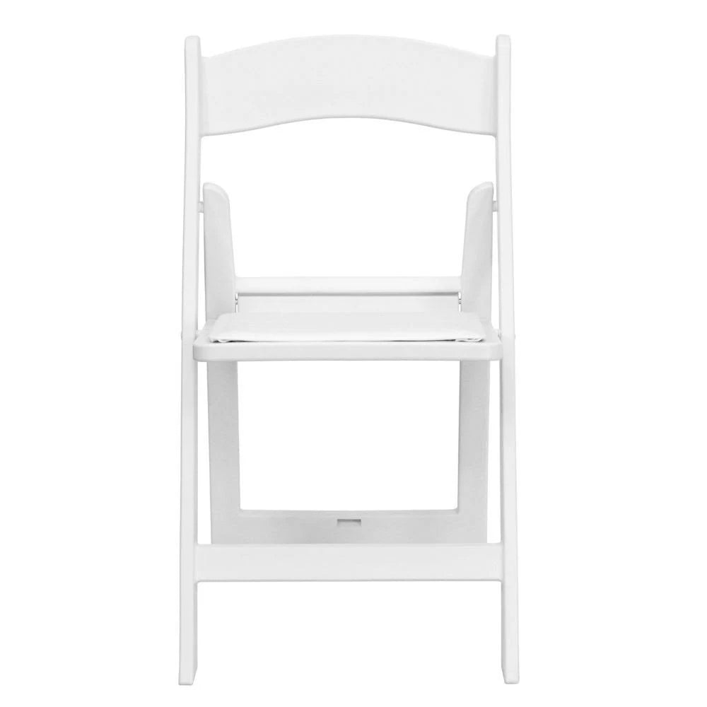 White Resin Folding Chairs (Set of 4) T345