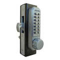 Mechanical Keyless Narrow Stile Hook Bolt Jet Black I96803