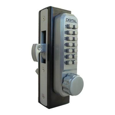 Mechanical Keyless Narrow Stile Hook Bolt Jet Black I96803