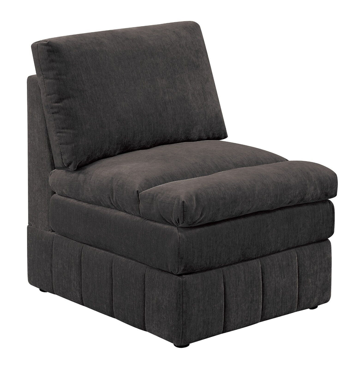 Plush Cushion 6pc Modular Sectional Set with Ottoman F734779