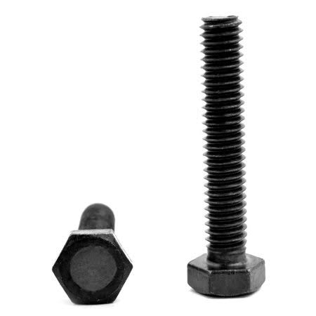 7/8-9 x 3 (FT) Coarse Thread Grade 8 Hex Tap Bolt Alloy Steel Black Oxide Pk 30 E156770
