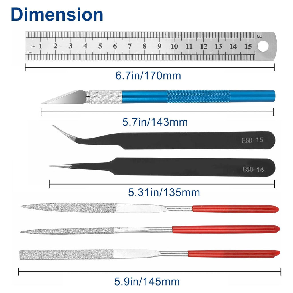 24 Pcs Plastic Model Building Tools Kit Q6824