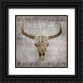 Black Ornate Wood Framed Art Print D8058