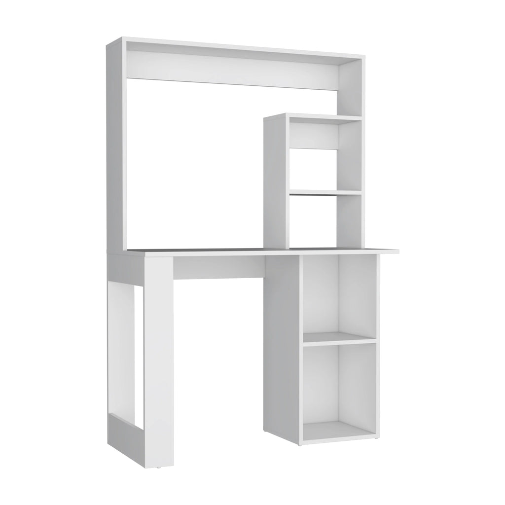 Desk With Hutch and Shelves E5599