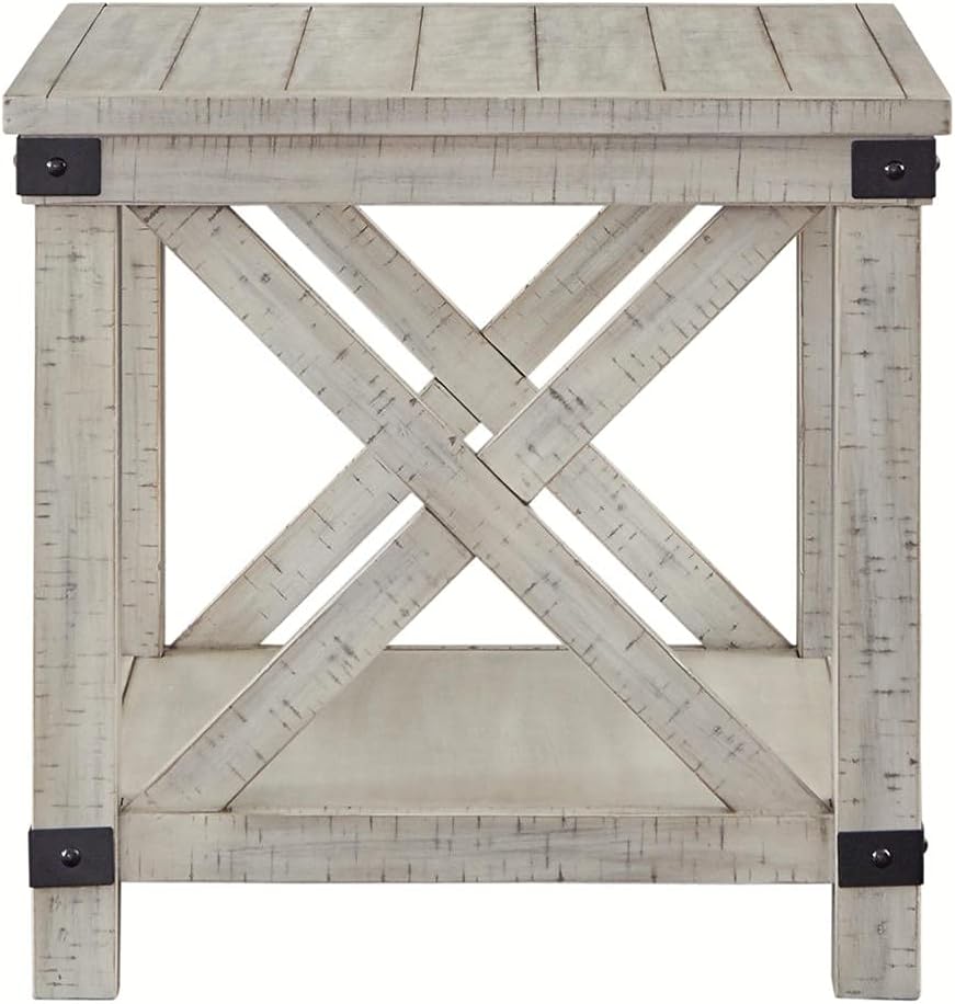 Whitewash Rectangular End Table M962587