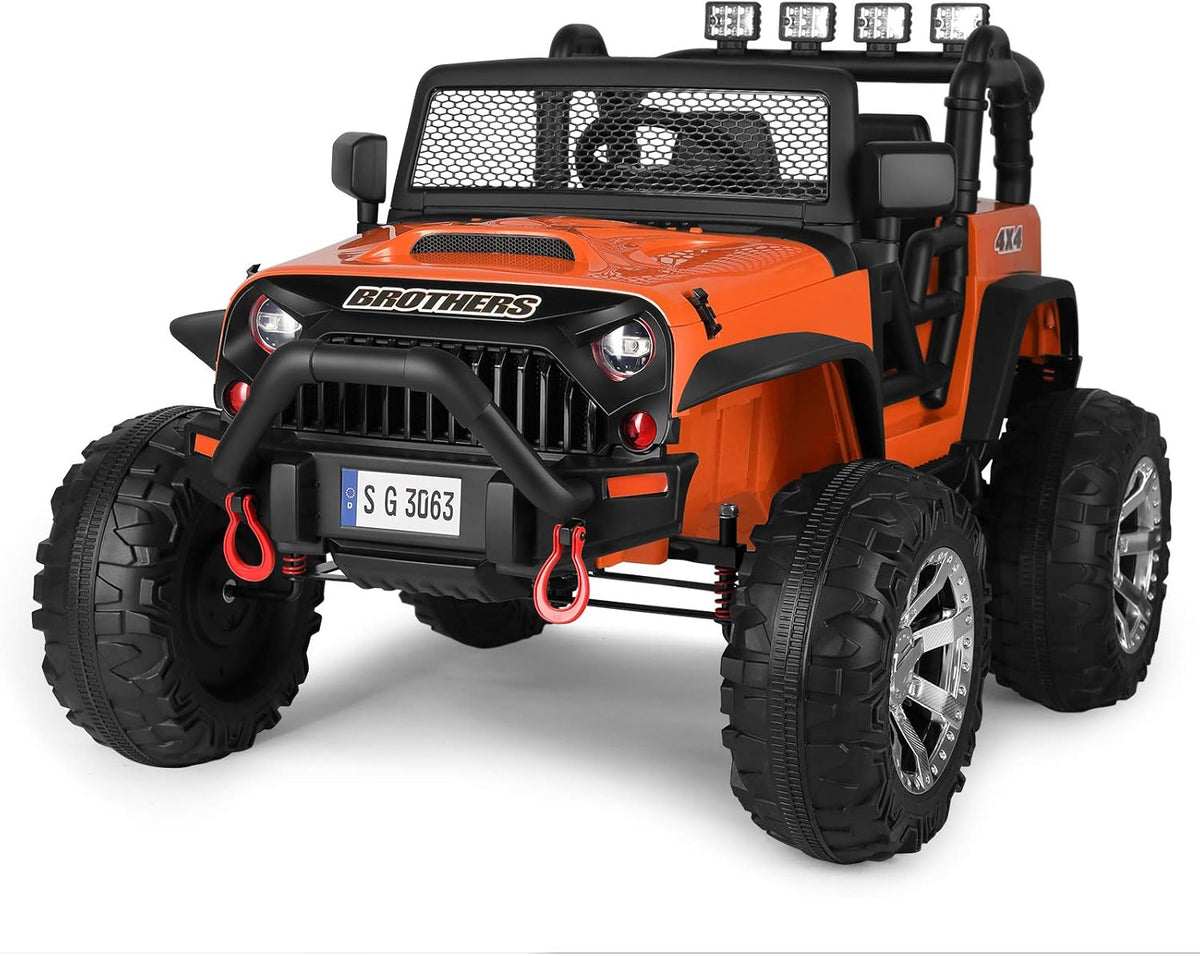 White Kids Ride On Electric Car with Remote Control R64726