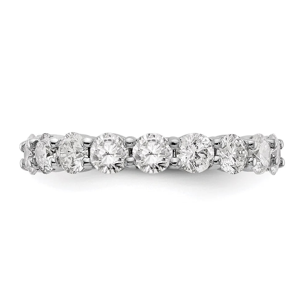 14K White Gold Diamond Eternity Ring Band 3ct J5209