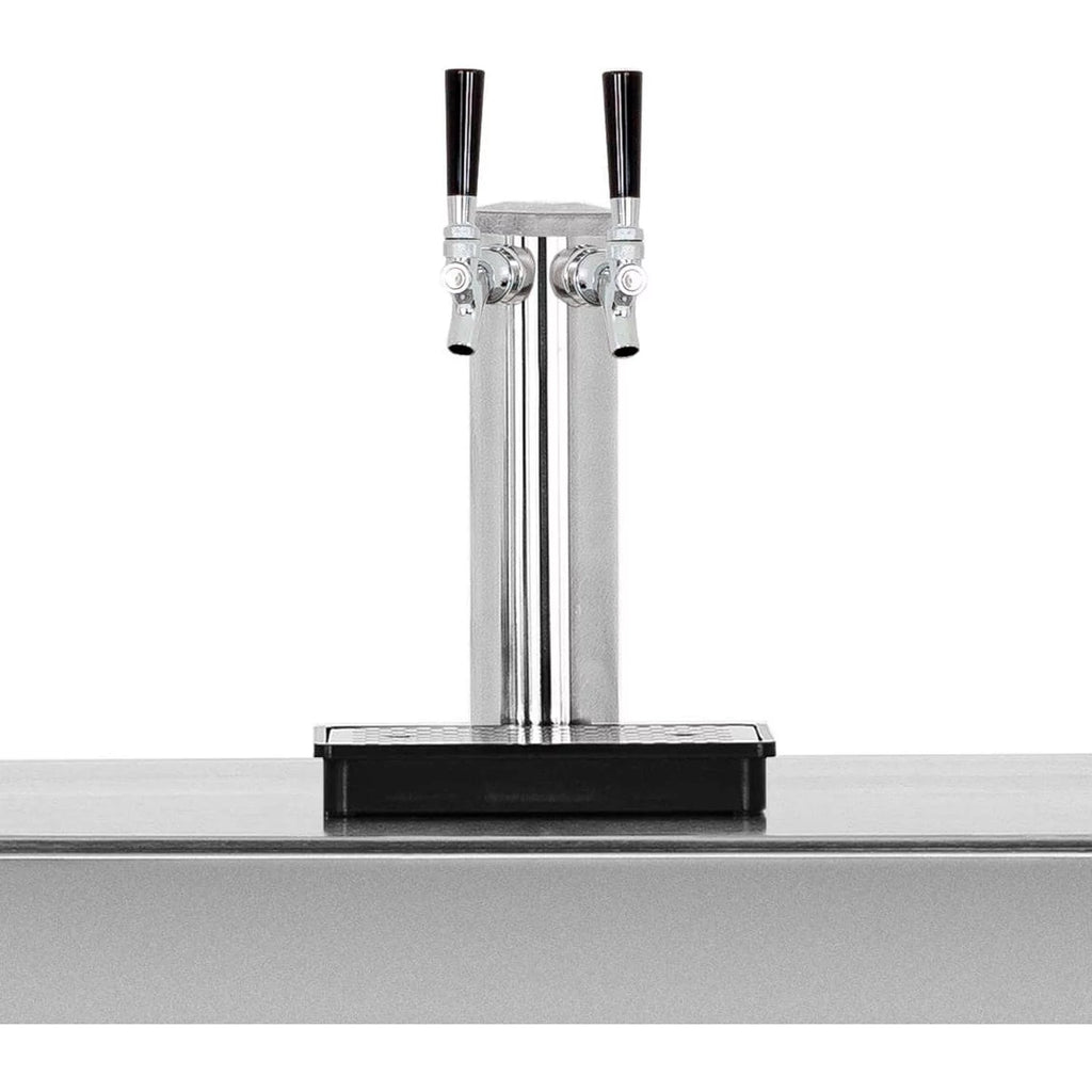 25-Inch 6.6 Cu. Ft. Outdoor Dual Tap Beer Dispenser/Kegerator D3435