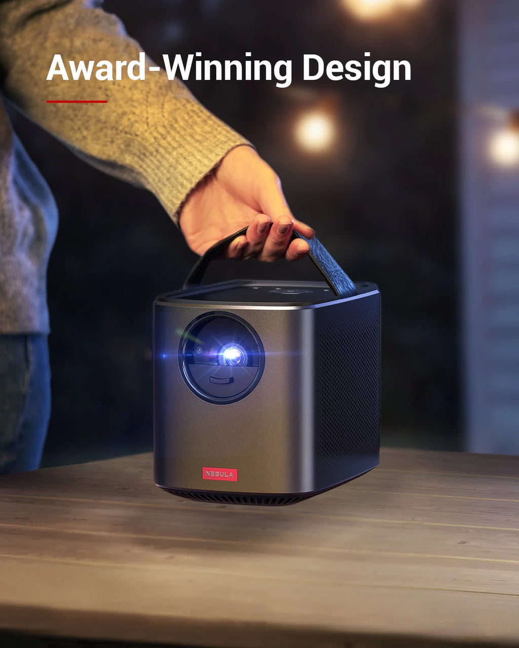 Portable Video Projector Wi-Fi 720P 500 ANSI Lumen E581