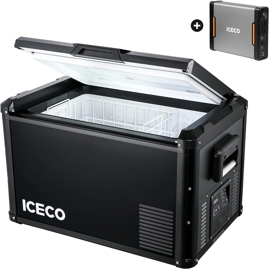 Portable Refrigerator, 12/24V, AC 110-240V, 0℉ to 50℉ O461568