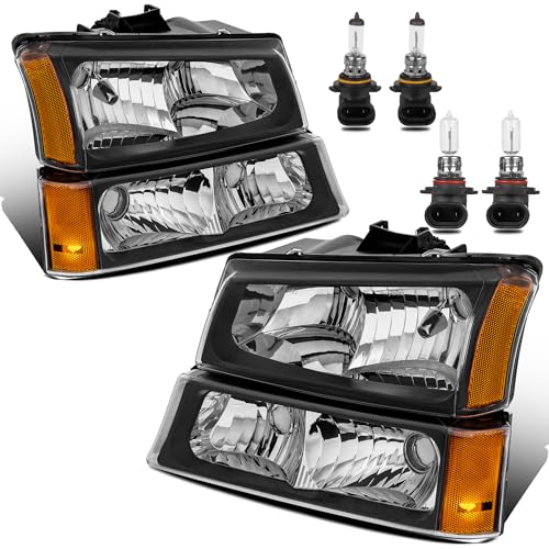 Black Housing Clear Lens Headlight Assembly B89400