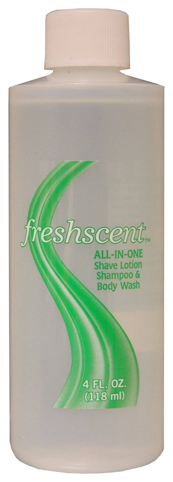 All in One Shampoo-Shave Gel-Body Wash 4 oz Case of 60 F44305
