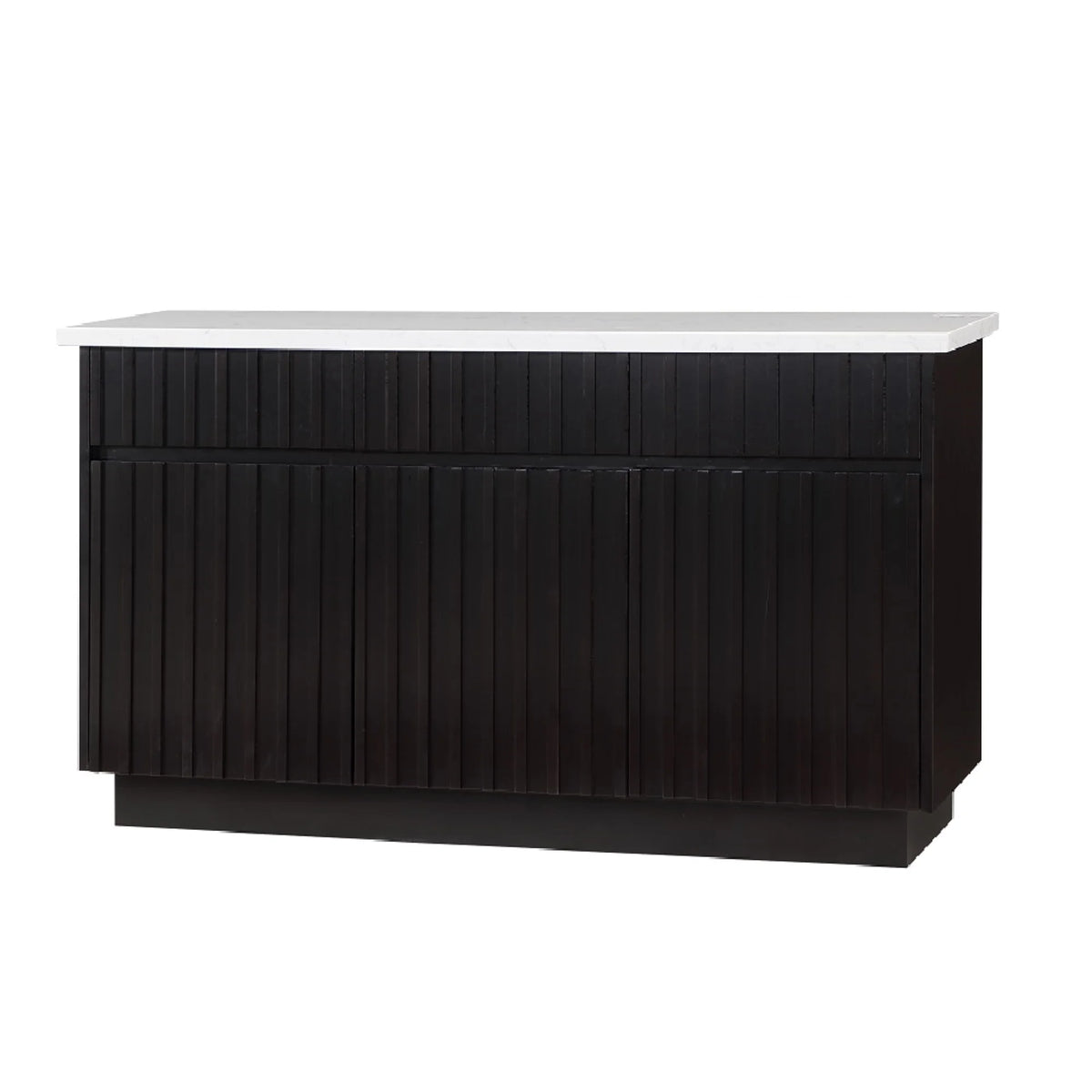 3-Door Wood Server with Marble Top N3120
