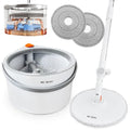 Spin Mop and Bucket Set with 360-Degree Swivel Microfiber Mop Head A180078