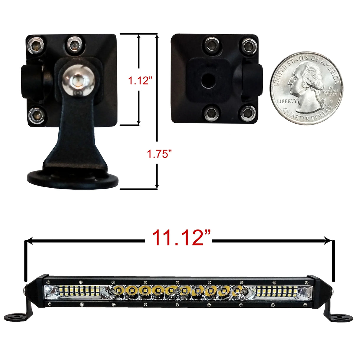 E-Bike LED Light Bar Headlight with Handlebar Clamp G8398