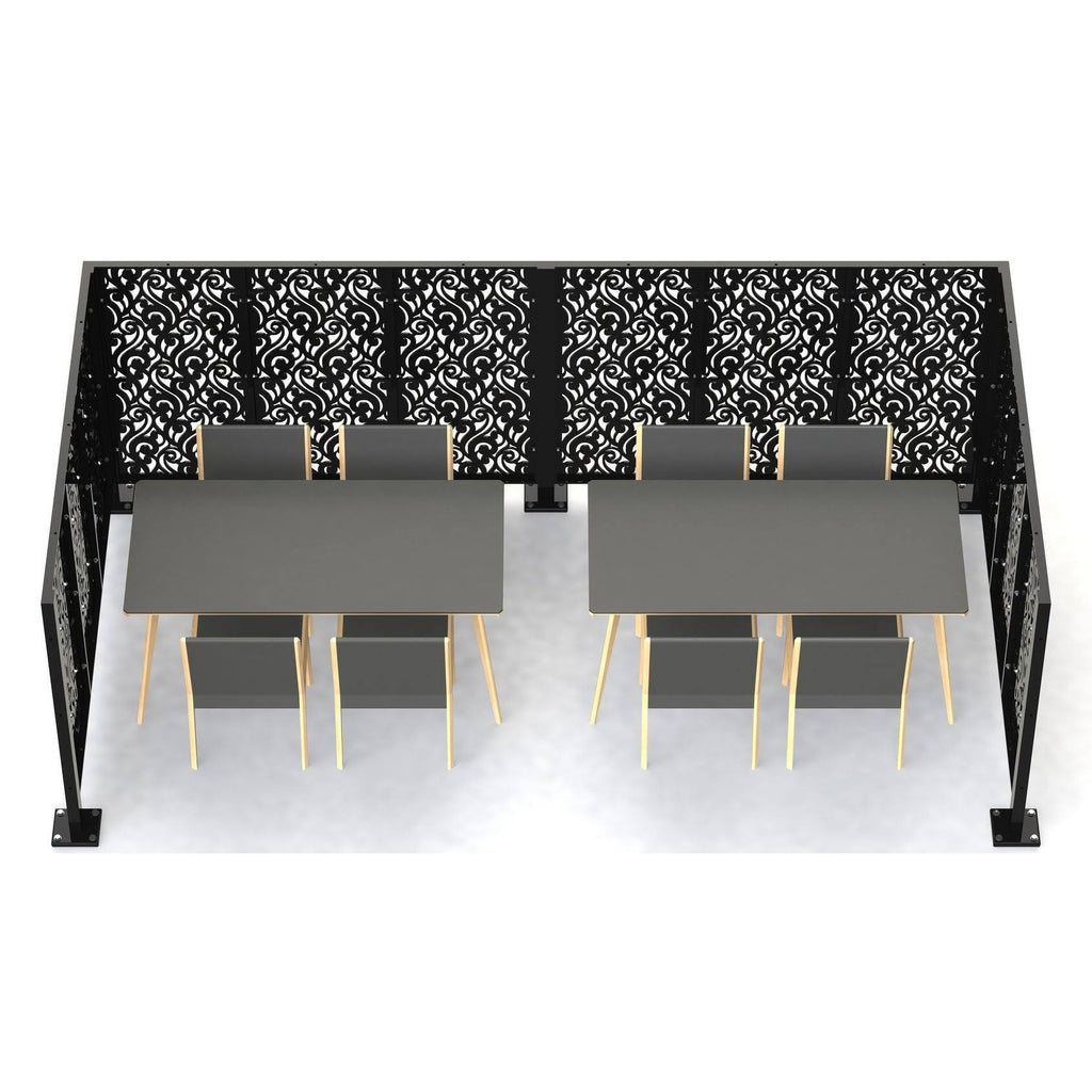 Lasercut Metal Panel Room Partition H15376