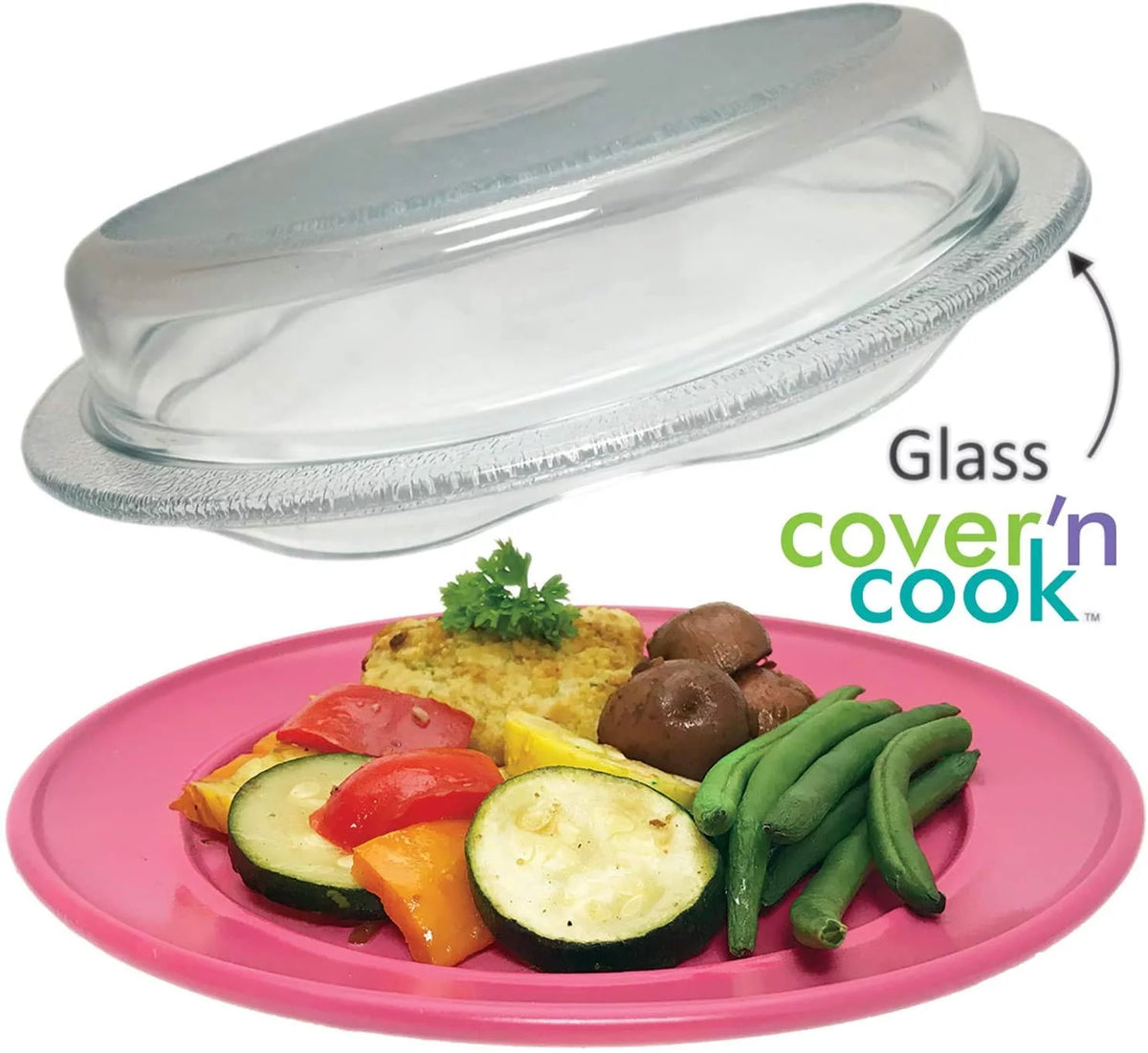 Microwave Glass Vented Plate Cover X7403