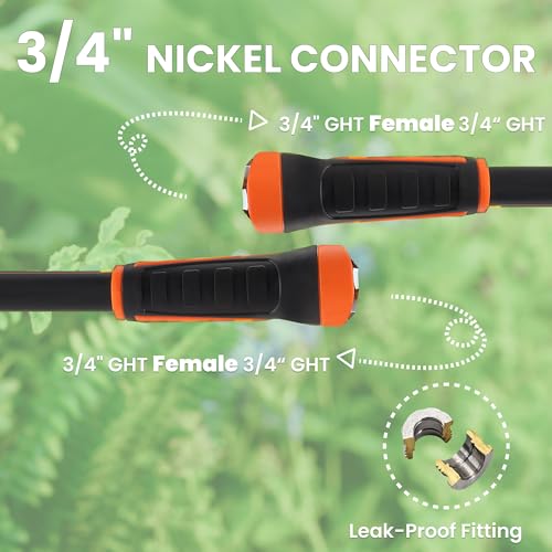 100ft x 5/8" Heavy Duty Flexible Hybrid Hose with Swivel Handle X6355
