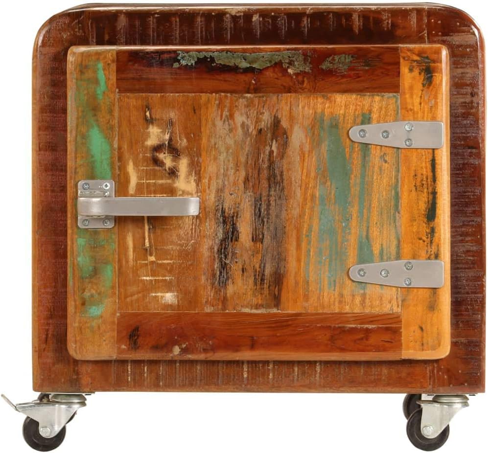 Solid Reclaimed Wood Bedside Cabinet 19.7x11.8x19.7 D92945