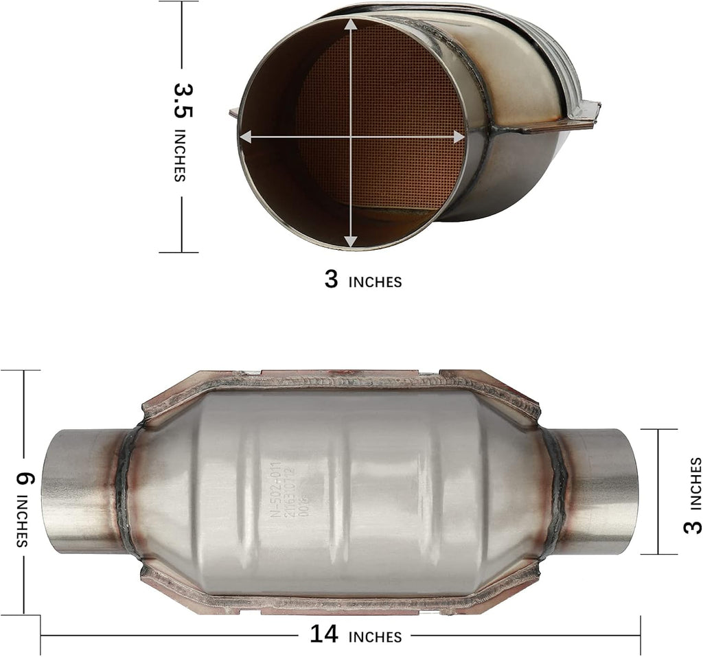 Universal Catalytic Converter, 14 Overall Length W4709
