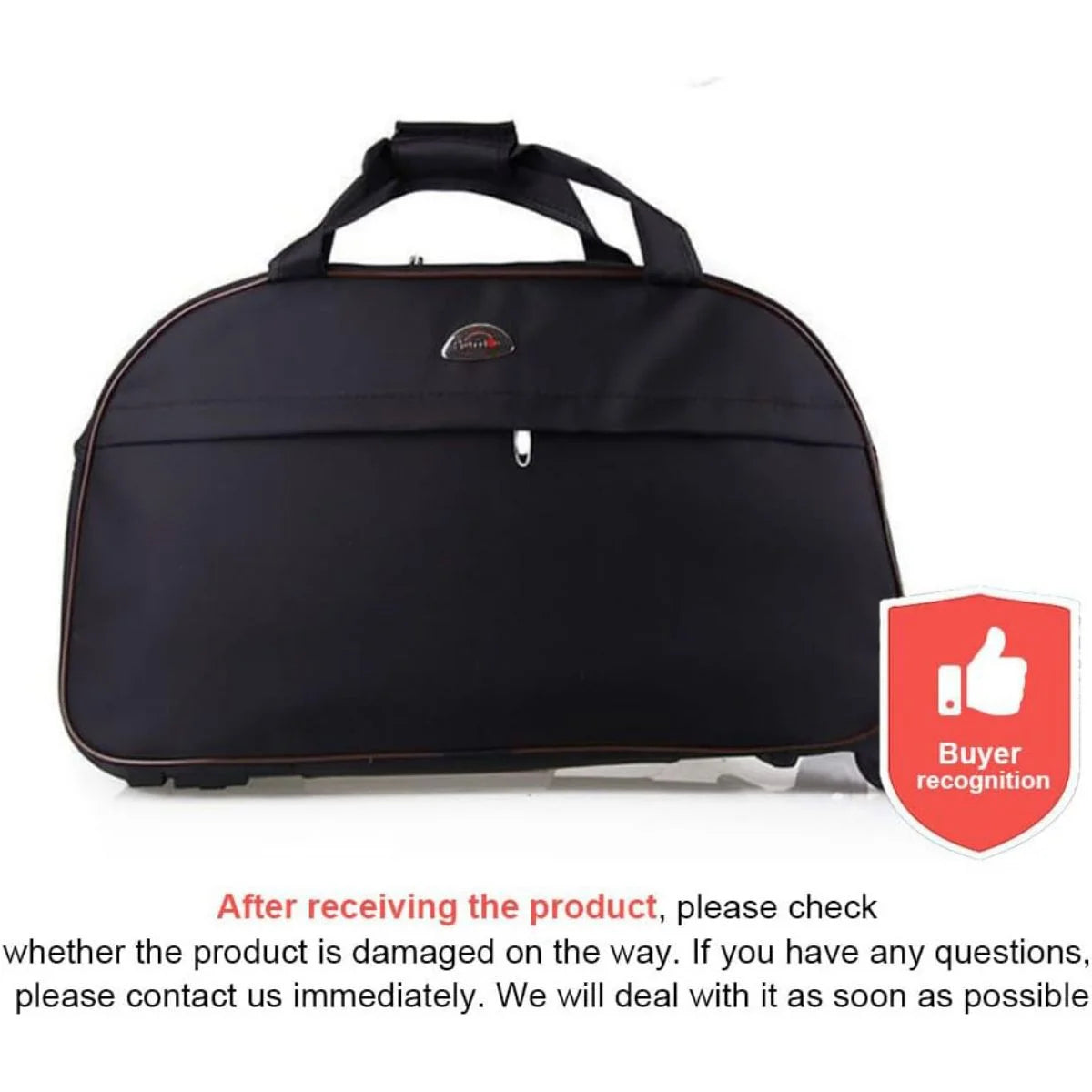 Rolling Duffle Bag with Wheels, 24" Carry On Luggage I67089