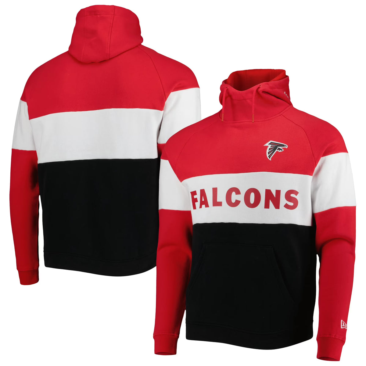 Black/Red Atlanta Falcons Pullover Hoodie Q37445