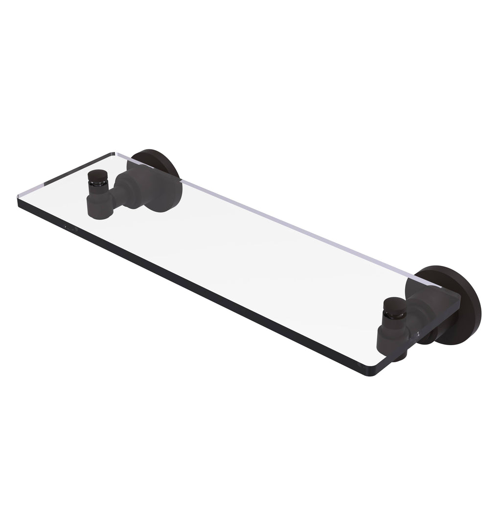 16x22 Glass Vanity Shelf with Beveled Edges Oil Rubbed Bronze U772